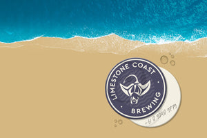 Contact number on Limestone Coast Brewing beer coasters.
