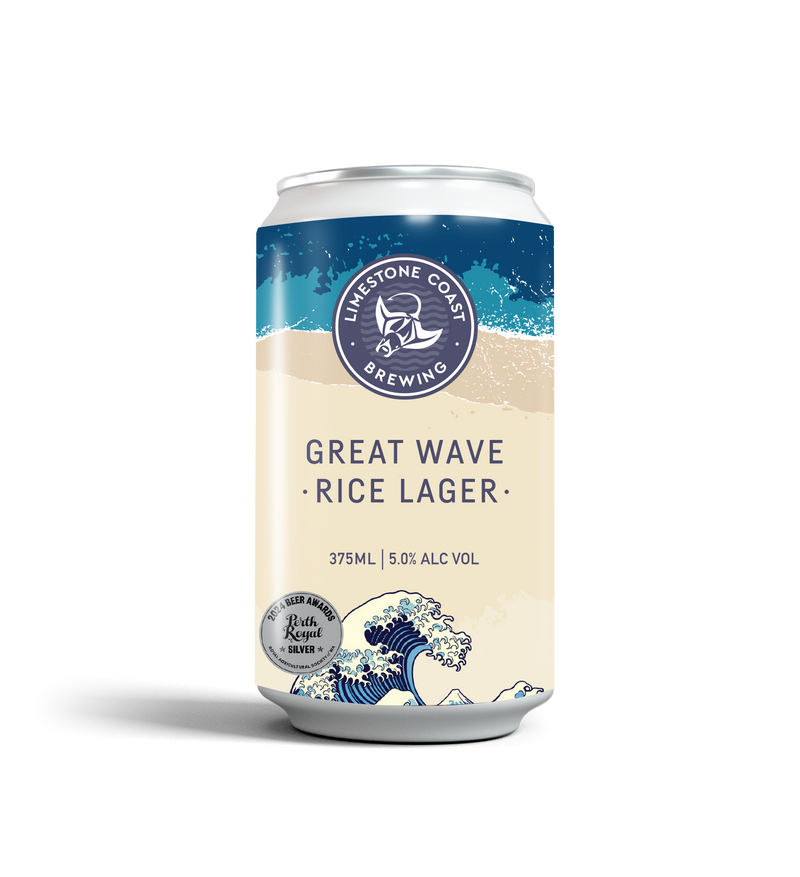 GREAT WAVE RICE LAGER – Limestone Coast Brewing