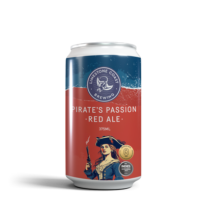 Can of pirates passion red ale