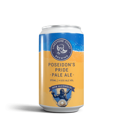 Can of Non alcoholic Poseidon's Pride Pale Ale